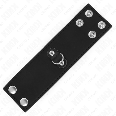 Anello per pene in pelle con chiusura a pressione 18 x5 cm – controllo e stile